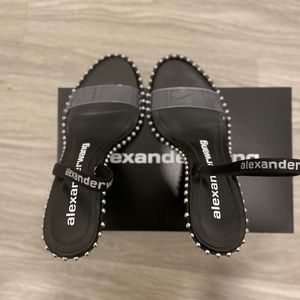 Alexander Wang Nova-Studded-PCV Slingback-Sandals.